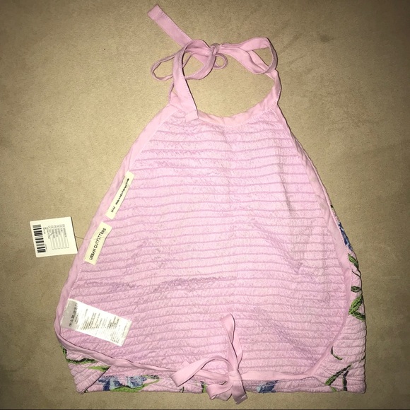 Urban Outfitters 💜 Oasis smocked halter top - Picture 3 of 8